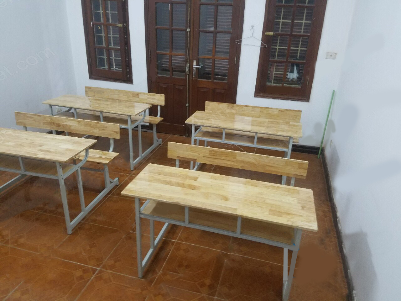 Bàn ghế học sinh cao su BHSCS3