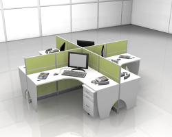 Cụm bàn làm việc lục giác Hòa Phát