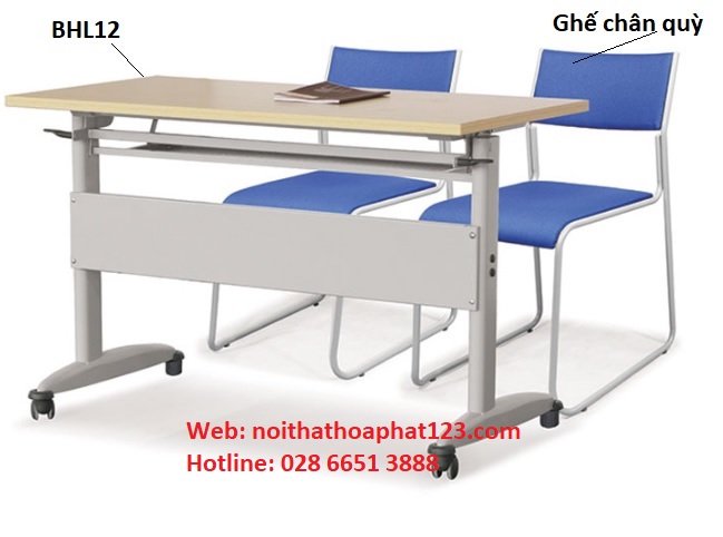 Bàn huấn luyện mặt gấp BHL12