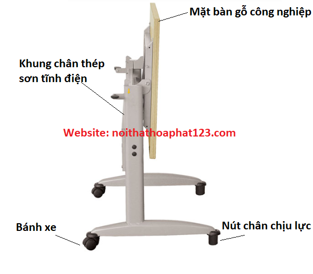 Bàn huấn luyện mặt gấp BHL12