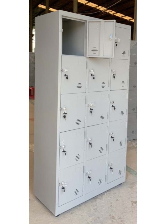 Tủ locker 15 ngăn hàn liền