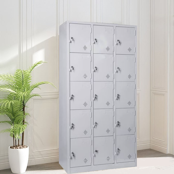 Tủ locker 15 ngăn hàn liền