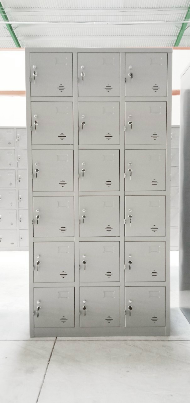 Tủ locker hàn liền 18 ngăn