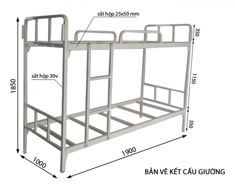 Giường tầng Kí túc xá GT-01-18