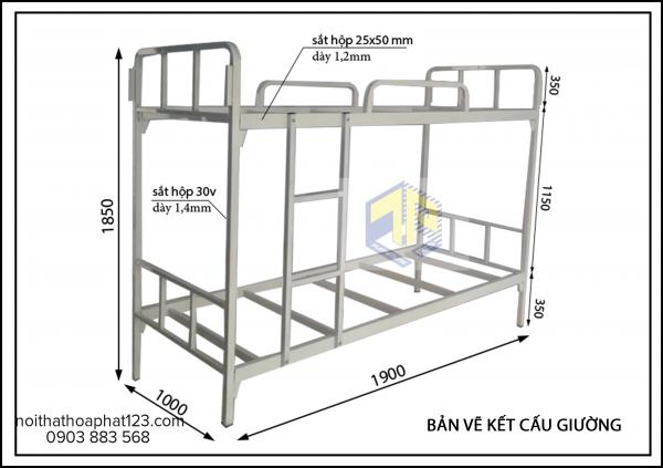 Giường tầng Kí túc xá GT-01-18