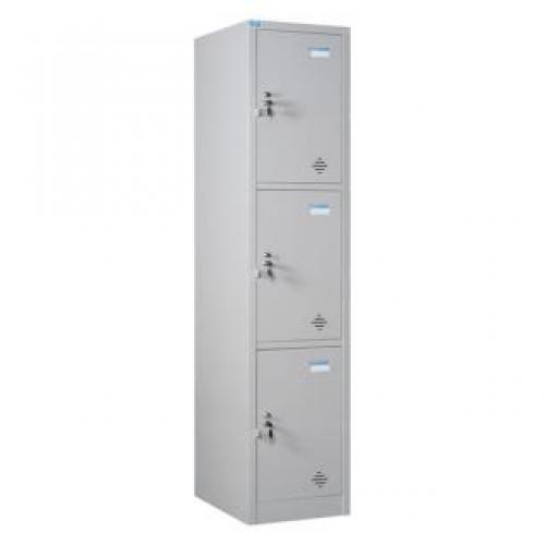 Tủ locker sắt 3 ngăn hàn liền