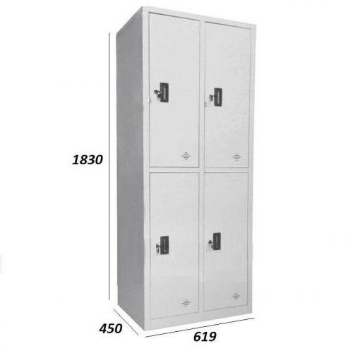 Tủ locker 4 cánh mở hàn liền