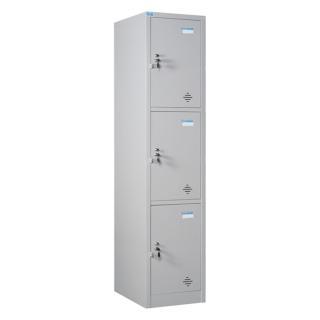 Tủ locker sắt 3 ngăn hàn liền