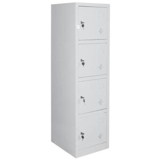 Tủ locker sắt 4 ngăn hàn liền