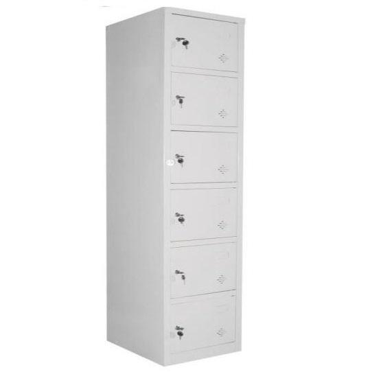 Tủ sắt locker 6 ngăn hàn liền