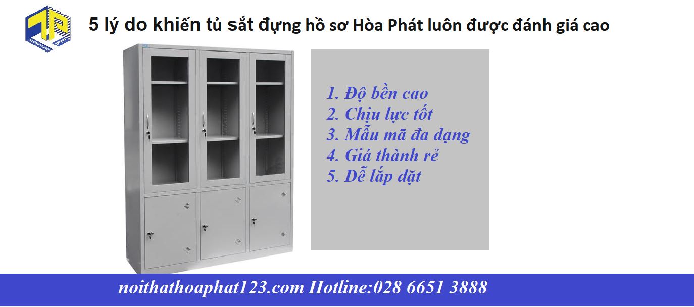 5 lý do khiến tủ sắt đựng hồ sơ Hòa Phát luôn được đánh giá cao