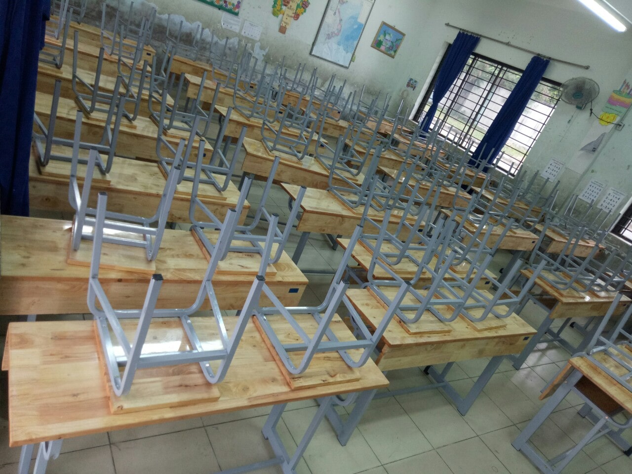 KHUYẾN MÃI LỚN HÈ 2020 1000 Bộ bàn ghế học sinh trường học BHS123CS GIÁ SIÊU HẤP DẪN