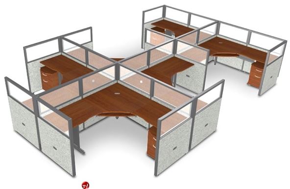 module bàn làm việc 4 chỗ