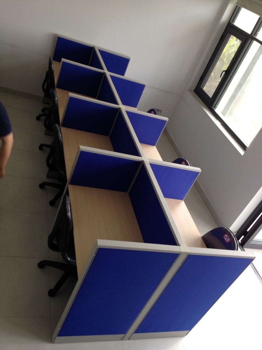 Module cụm bàn làm việc giá rẻ cho văn phòng 4 đến 10 người