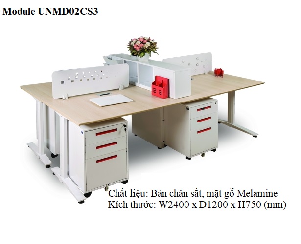 module bàn làm việc UNMD02CS3