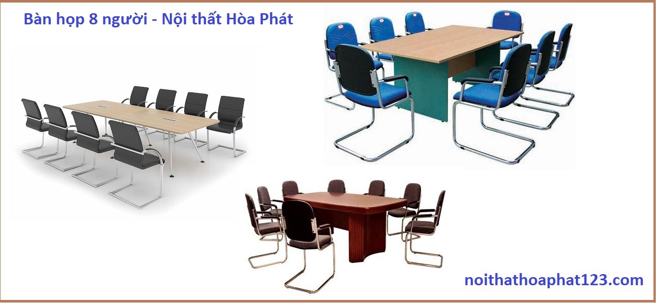 bàn họp 8 người nội thất Hòa Phát 